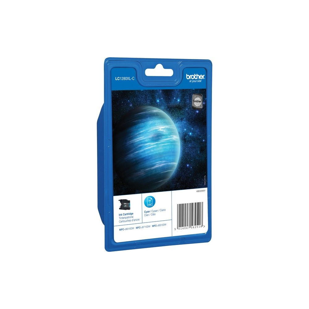 Brother LC1280XLC cartuccia d'inchiostro 1 pz Originale Resa elevata (XL) Ciano