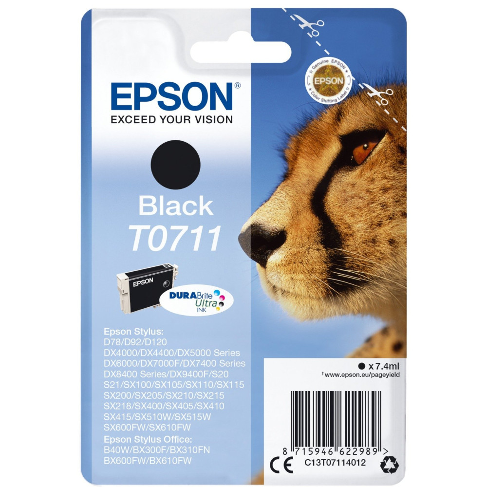 Epson Cheetah Cartuccia Nero, Inchiostro