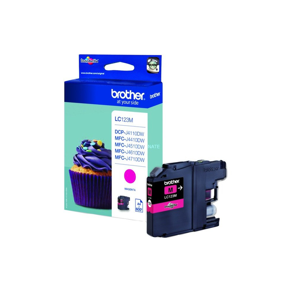 Brother LC123M cartuccia d'inchiostro 1 pz Originale Magenta