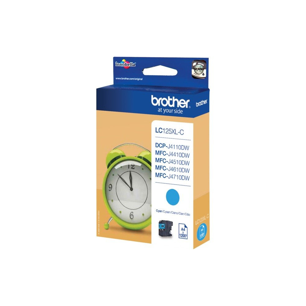 Brother LC-125XLC cartuccia d'inchiostro 1 pz Originale Ciano