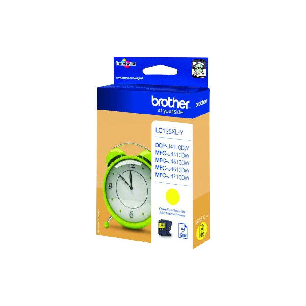 Brother LC-125XLY cartuccia d'inchiostro 1 pz Originale Giallo