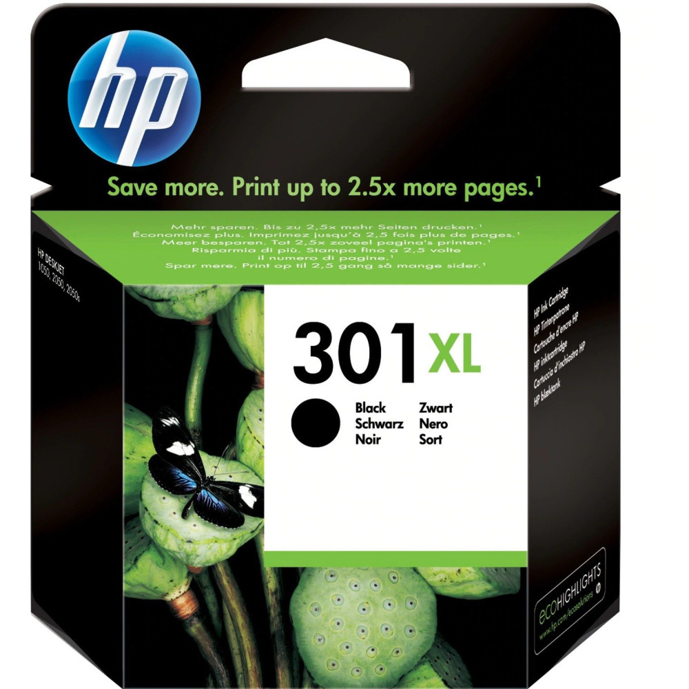 HP Cartuccia originale inchiostro nero ad alta capacità 301XL