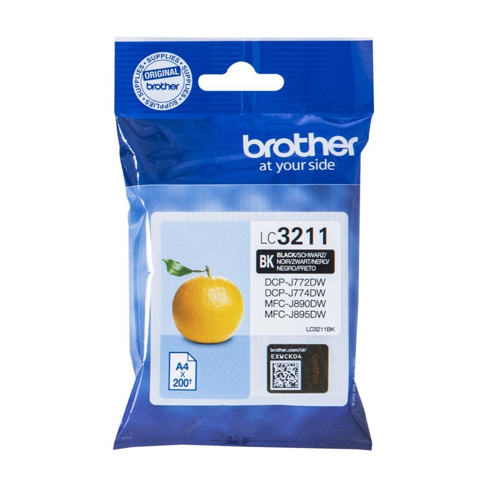 Brother LC3211BK cartuccia d'inchiostro 1 pz Originale Resa standard Nero