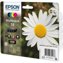 Epson Daisy Multipack Margherita 4 colori Inchiostri Claria Home 18, Inchiostro