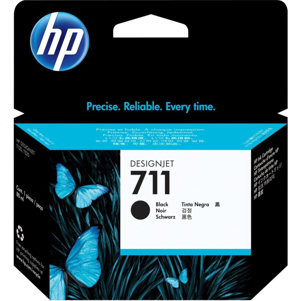 HP Cartuccia inchiostro nero DesignJet 711, 80 ml