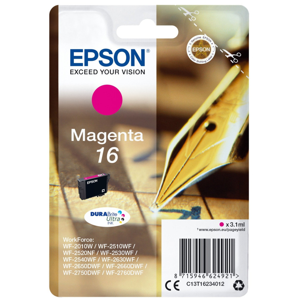 Epson Pen and crossword Cartuccia Penna e cruciverba Magenta Inchiostri DURABrite Ultra 16, Inchiostro