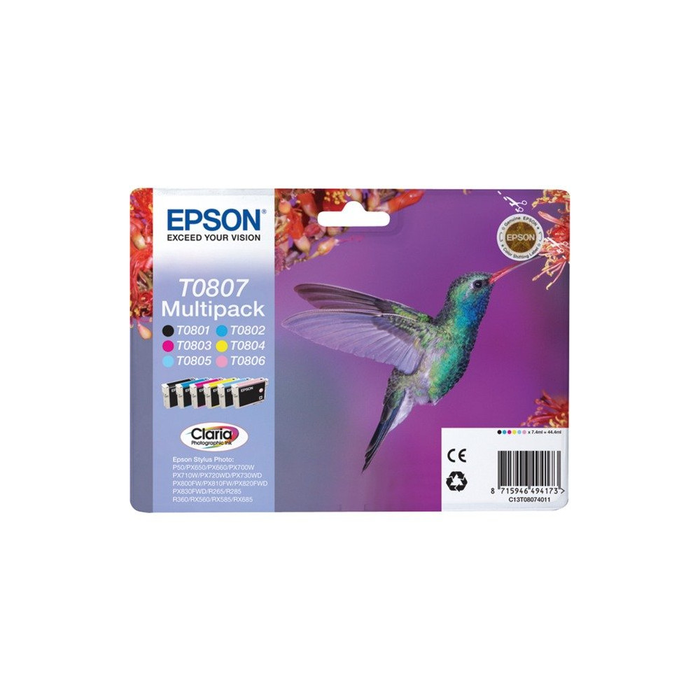 Epson Hummingbird Multipack a 6 colori, Inchiostro