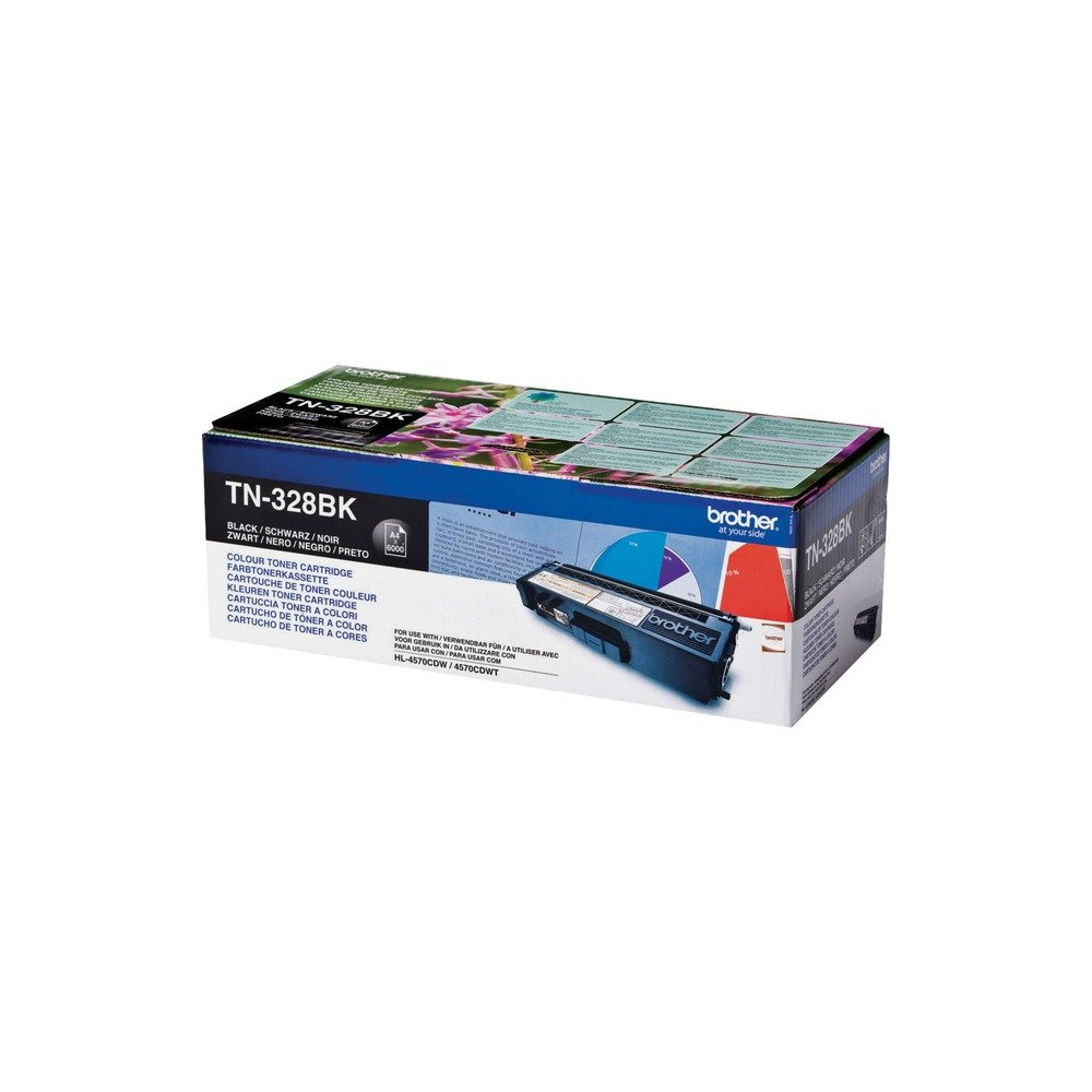 Brother TN-328BK cartuccia toner 1 pz Originale Nero