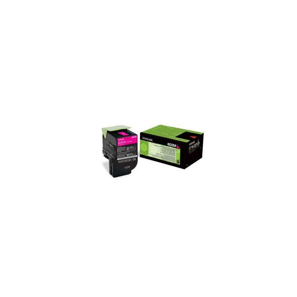 Toner Lexmark 80C20M0 802M Magenta Riutilizzabile