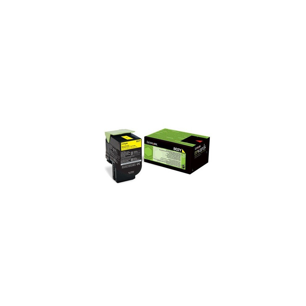 Toner Lexmark 80C20Y0 802Y Giallo Riutilizzabile