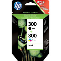 HP Confezione da 2 cartucce originali di inchiostro nero/tricromia 300