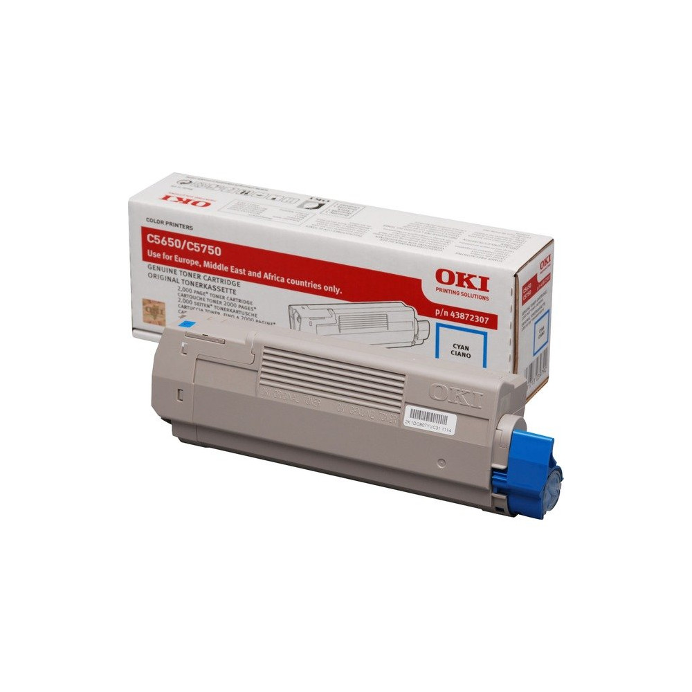 OKI 43872307 cartuccia toner 1 pz Originale Ciano