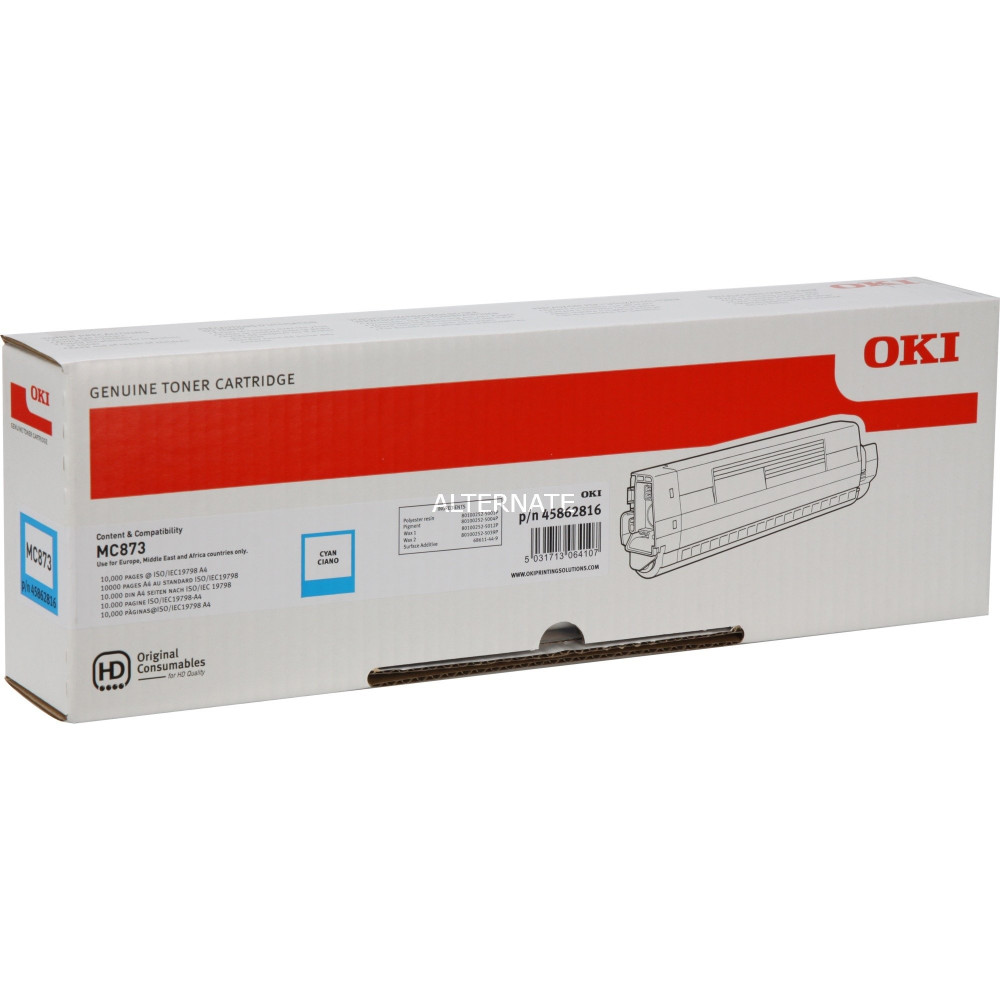 OKI 45862816 cartuccia toner 1 pz Originale Ciano