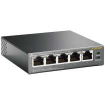 TP-Link TL-SG1005P Non gestito Gigabit Ethernet (10/100/1000) Supporto Power over Ethernet (PoE) Nero, Interruttore