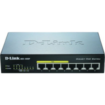 D-Link DGS-1008P/E switch di rete Non gestito L2 Gigabit Ethernet (10/100/1000) Supporto Power over Ethernet (PoE) Desktop Nero,