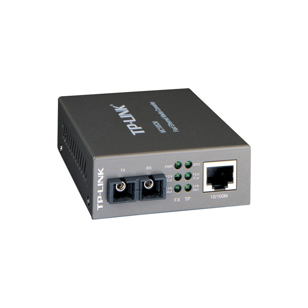TP-Link MC100CM convertitore multimediale di rete 100 Mbit/s 1310 nm Modalità multipla Nero
