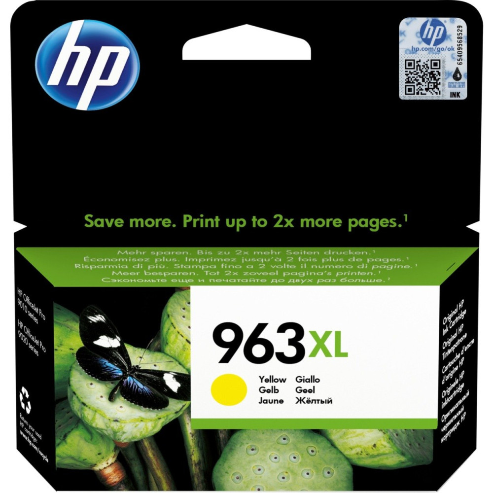 HP Cartuccia di inchiostro giallo originale 963XL ad alta capacità