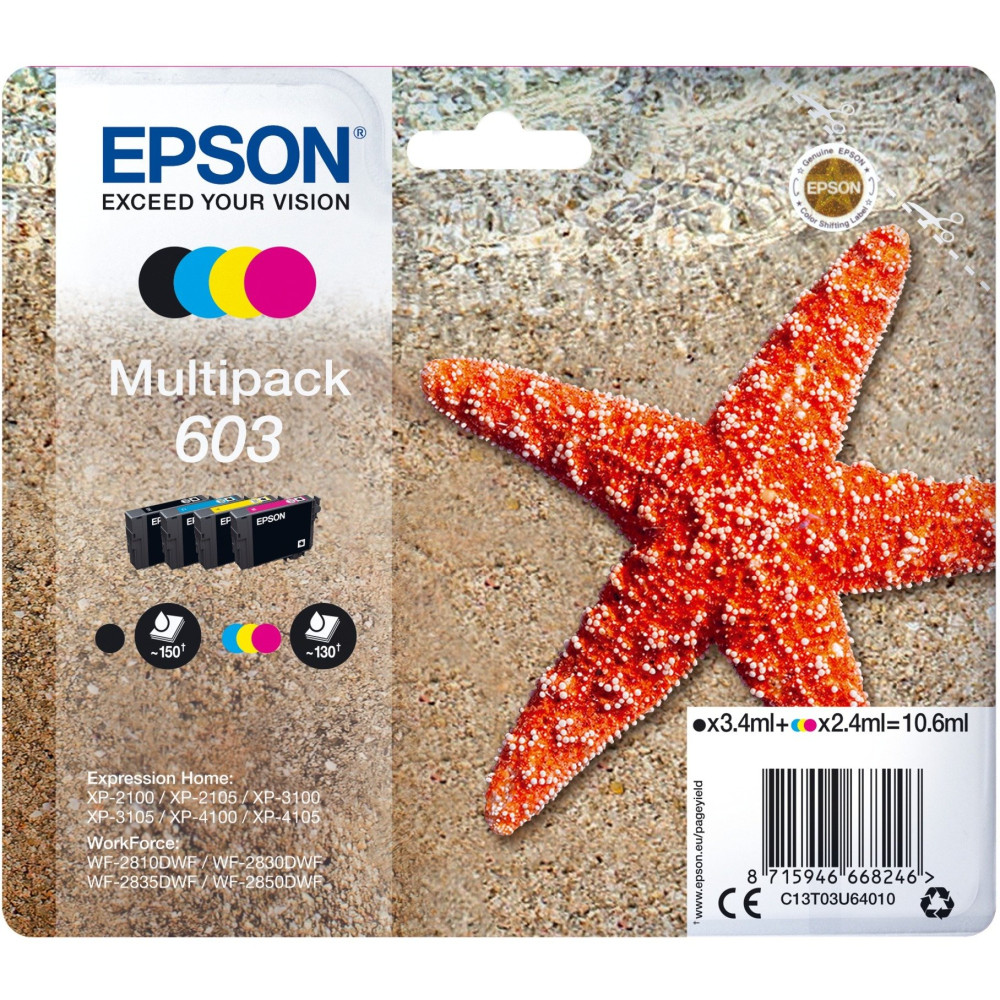 Epson Multipack 4-colours 603 Ink, Inchiostro