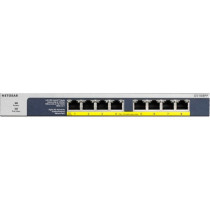 Netgear GS108PP Non gestito Gigabit Ethernet (10/100/1000) Supporto Power over Ethernet (PoE) Nero, Interruttore