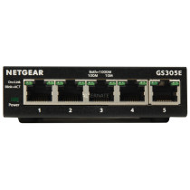 Netgear GS305E Gestito Gigabit Ethernet (10/100/1000) Nero, Interruttore