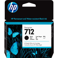 HP Cartuccia di inchiostro nero originale DesignJet 712 da 80 ml