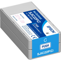 Epson SJIC22P(C): Ink cartridge for ColorWorks C3500 (Cyan), Inchiostro