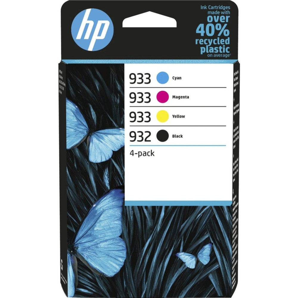 HP Confezione da 4 inchiostri originali 932/933 nero, ciano, magenta, giallo, Inchiostro