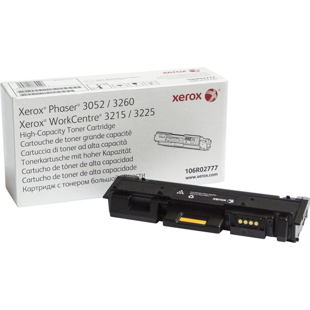 Xerox Cartuccia toner Nero a Alta capacità da 3000 Pagine per Phaser® 3052​/​3260, WorkCentre® 3215​/​3225 (106R02777)