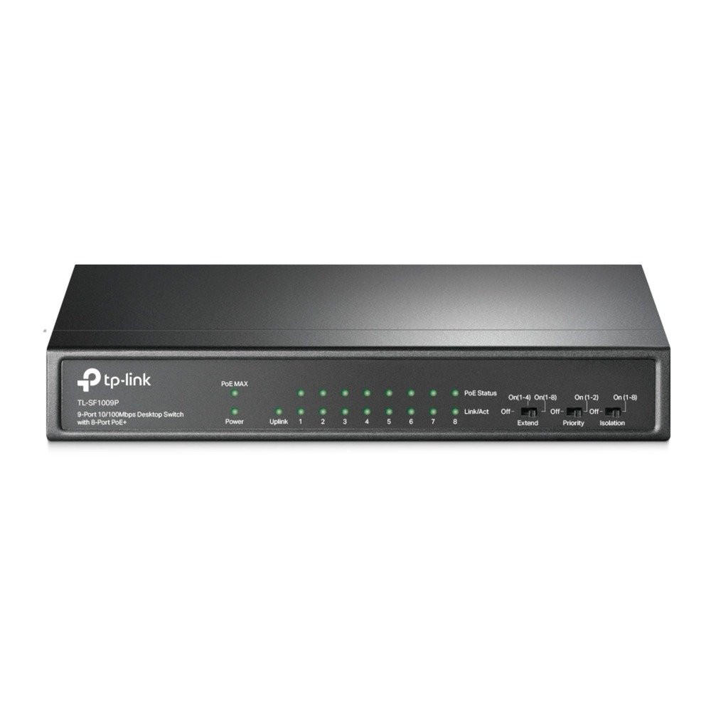 TP-Link TL-SF1009P switch di rete Non gestito Fast Ethernet (10/100) Supporto Power over Ethernet (PoE) Nero, Interruttore