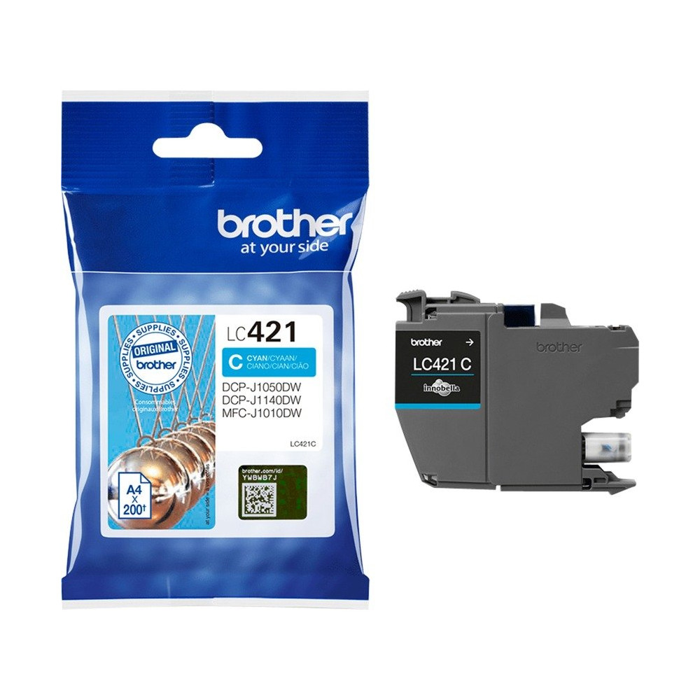 Brother LC421C cartuccia d'inchiostro 1 pz Originale Ciano
