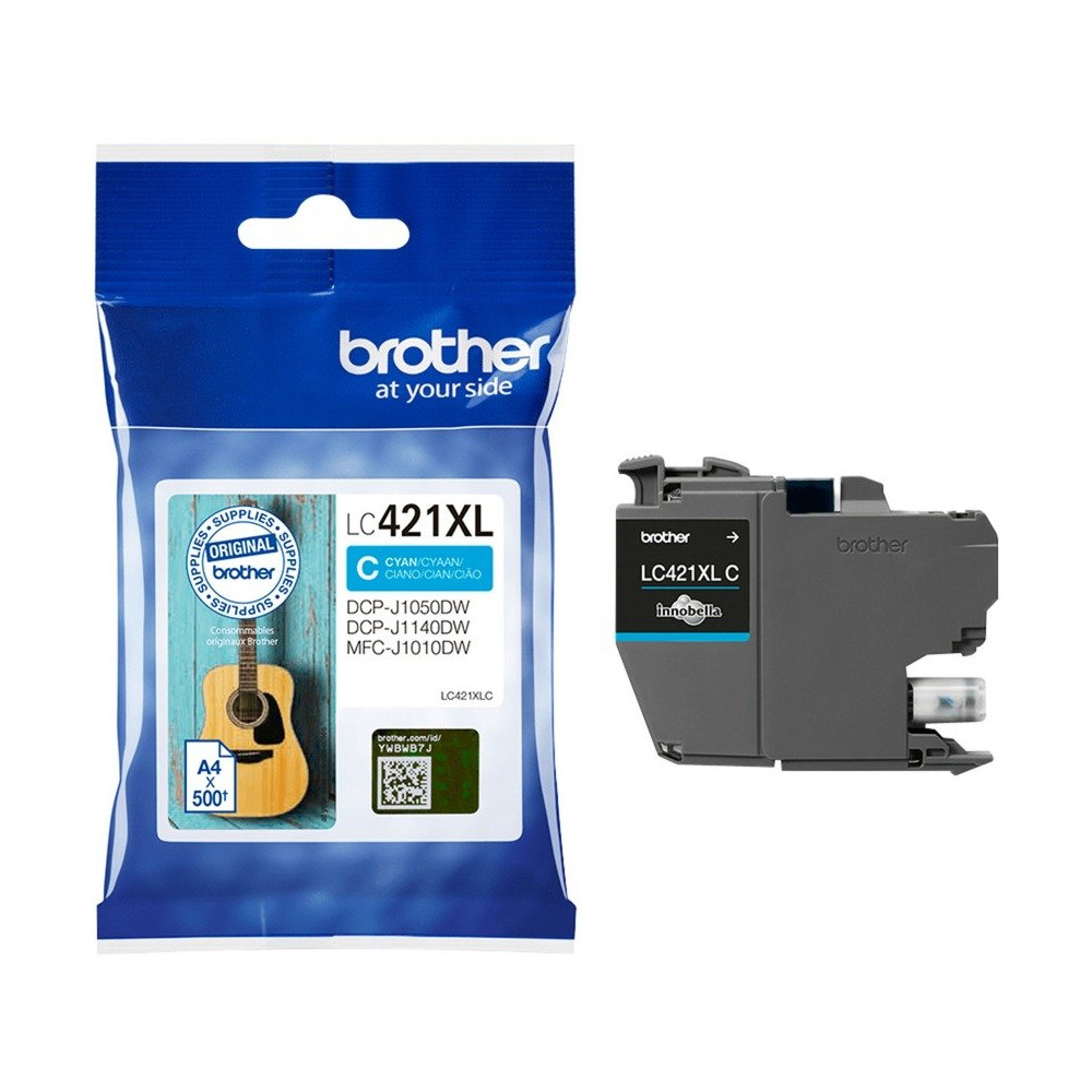 Brother LC-421XLC cartuccia d'inchiostro 1 pz Originale Resa elevata (XL) Ciano