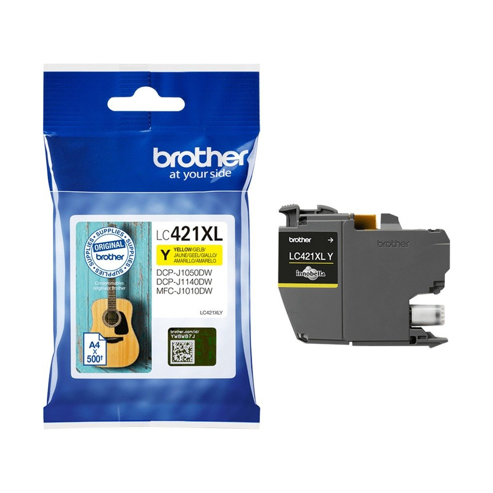 Brother LC421XLY cartuccia d'inchiostro 1 pz Originale Giallo