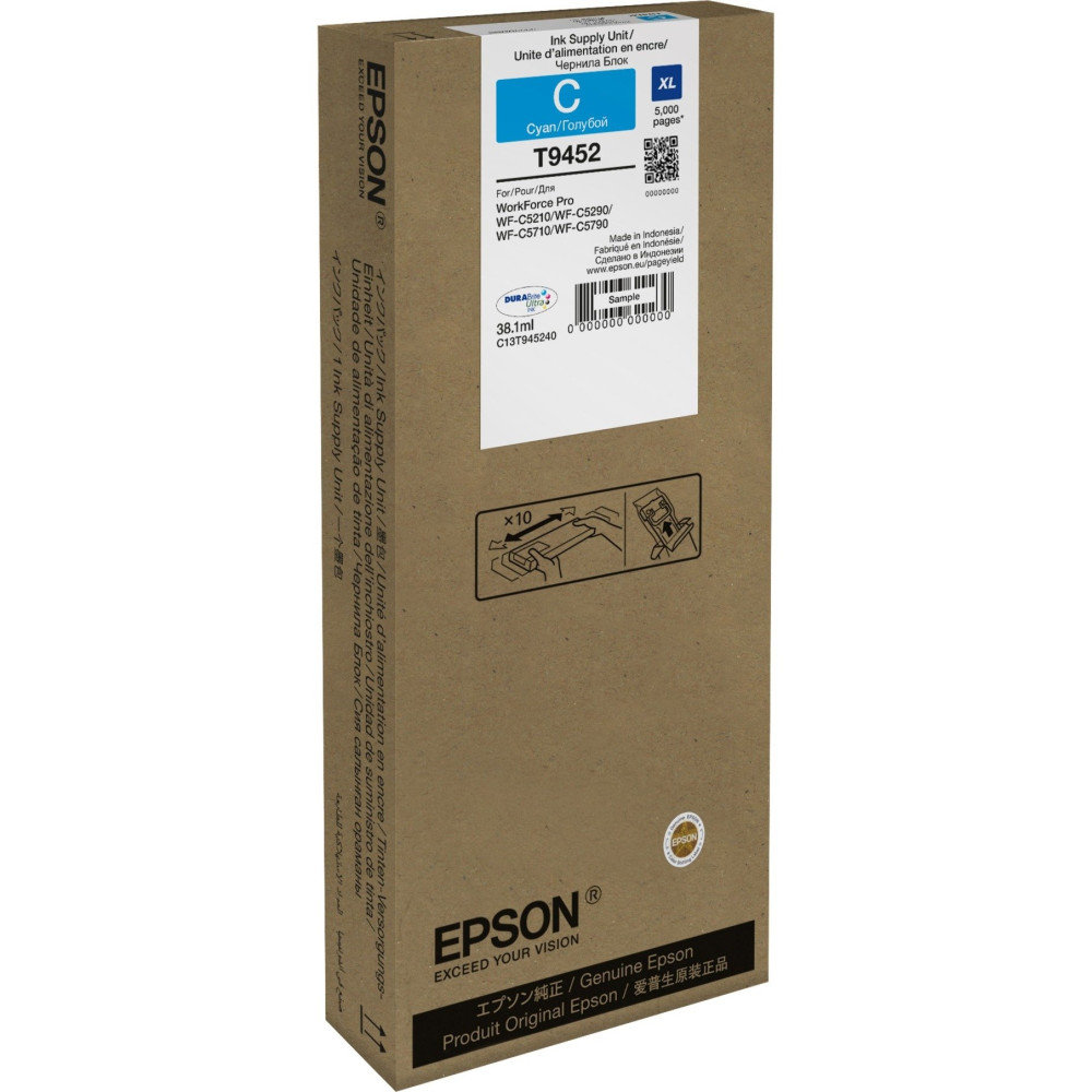 Epson WF-C5xxx Series Ink Cartridge XL Cyan, Inchiostro