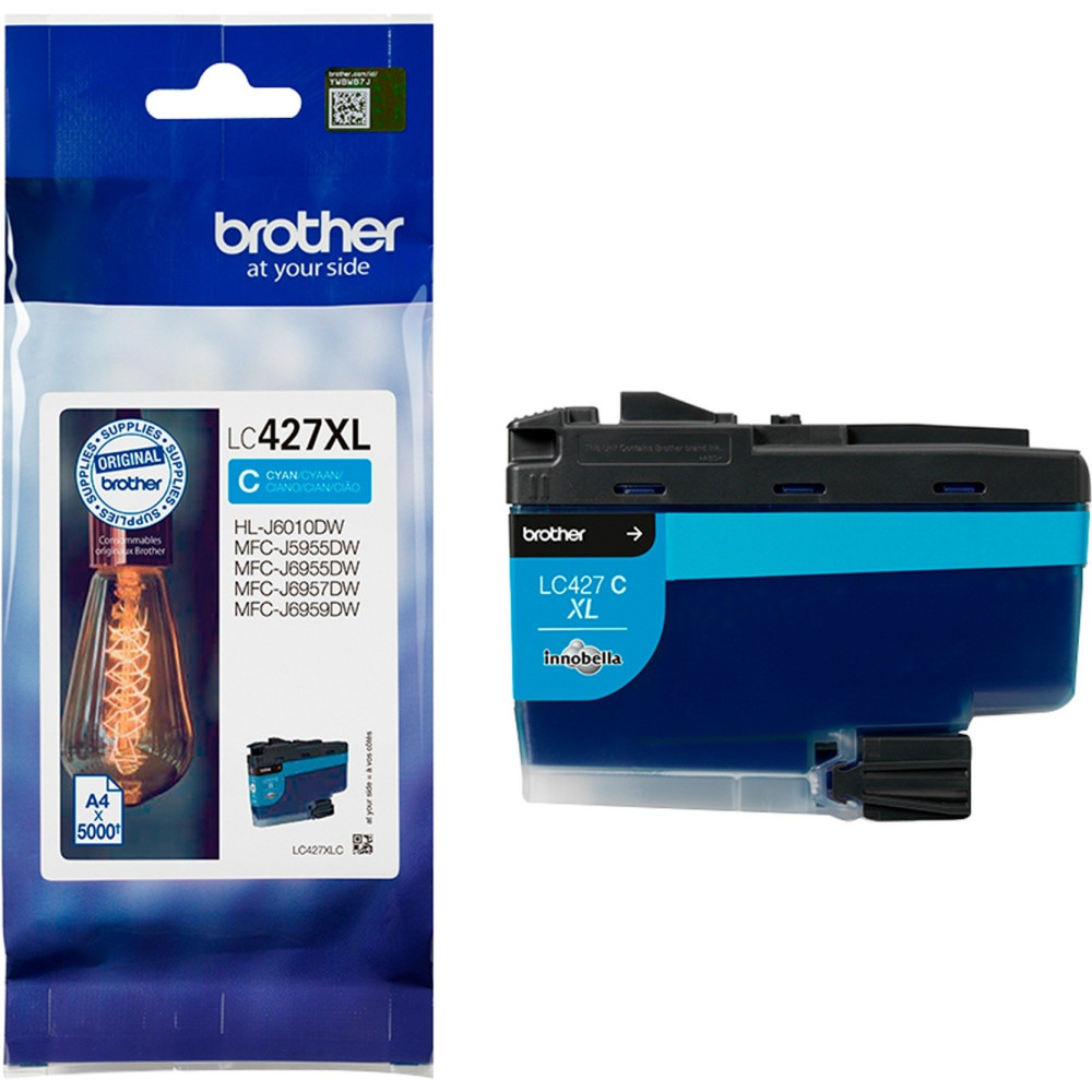 Brother LC427XLC cartuccia d'inchiostro 1 pz Originale Ciano
