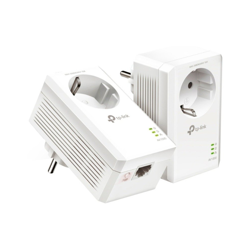 TP-Link TL-PA7017P KIT adattatore di rete PowerLine 1000 Mbit/s Collegamento ethernet LAN Bianco 2 pz, PowerLAN