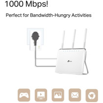TP-Link TL-PA7017P KIT adattatore di rete PowerLine 1000 Mbit/s Collegamento ethernet LAN Bianco 2 pz, PowerLAN