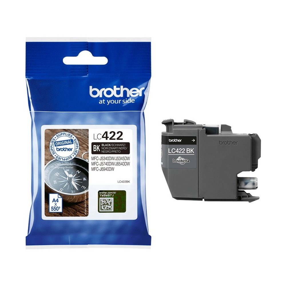 Brother LC422BK cartuccia d'inchiostro 1 pz Originale Nero