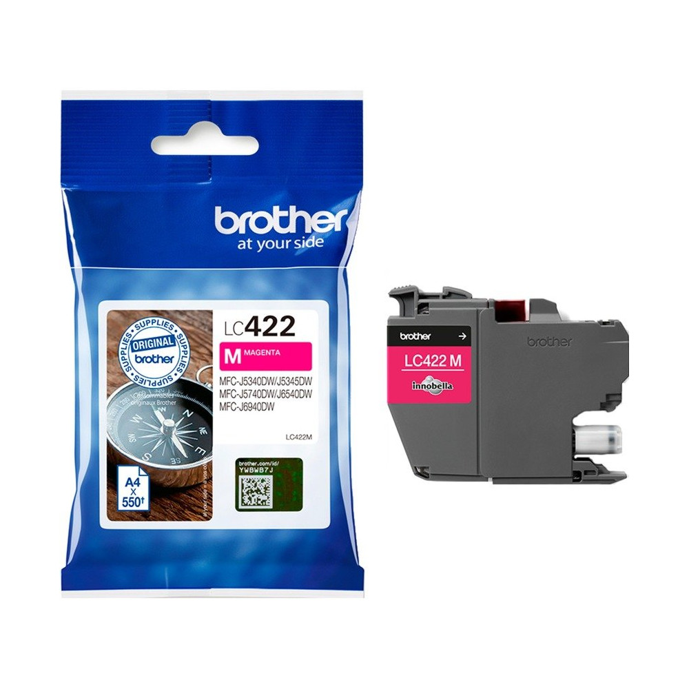 Brother LC422M cartuccia d'inchiostro 1 pz Originale Magenta