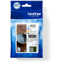 Brother LC422VAL cartuccia d'inchiostro 4 pz Originale Nero, Ciano, Magenta, Giallo