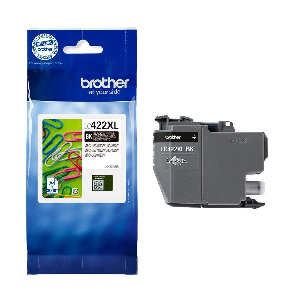 Brother LC422XLBK cartuccia d'inchiostro 1 pz Originale Resa elevata (XL) Nero