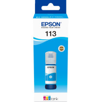 Epson 113 EcoTank Pigment Cyan ink bottle, Inchiostro