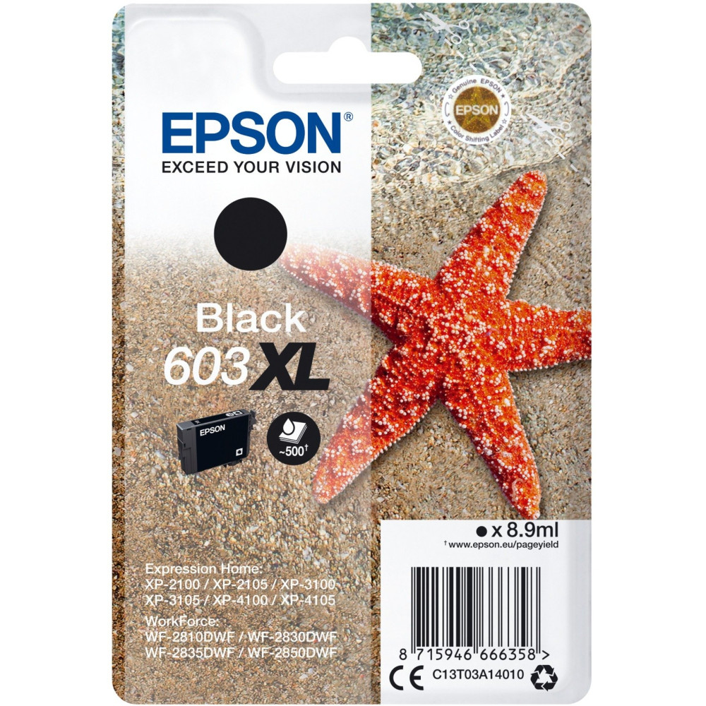 Epson Singlepack Black 603XL Ink, Inchiostro