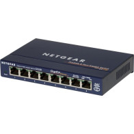 Netgear GS108GE switch di rete Non gestito Gigabit Ethernet (10/100/1000) Blu, Interruttore