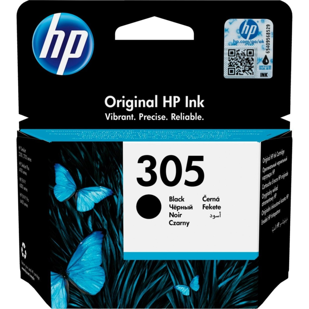HP Cartuccia di inchiostro nero originale 305