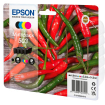 Epson 503 cartuccia d'inchiostro 4 pz Originale Resa standard Nero, Ciano, Magenta, Giallo