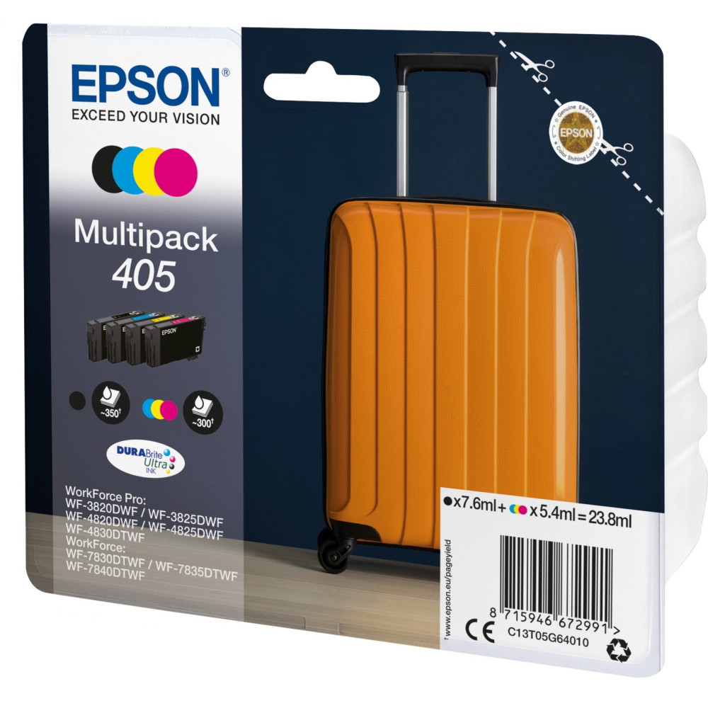 Epson Multipack 4-colours 405 DURABrite Ultra Ink, Inchiostro