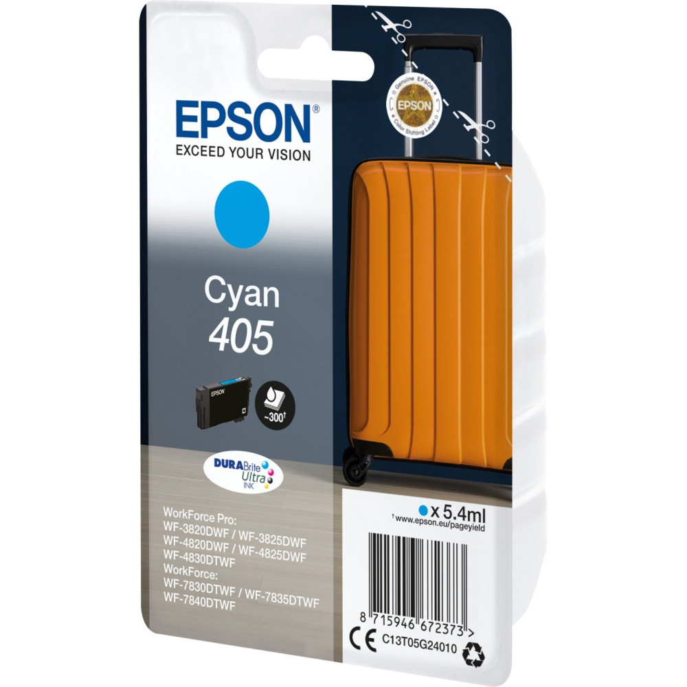 Epson Singlepack Cyan 405 DURABrite Ultra Ink, Inchiostro