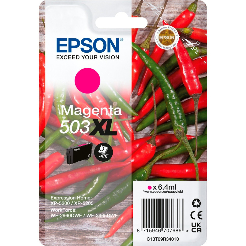 Epson 503XL cartuccia d'inchiostro 1 pz Originale Resa elevata (XL) Magenta