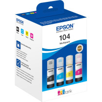 Epson 104 EcoTank Multipack flaconi 4 colori (BK/C/M/Y), Inchiostro