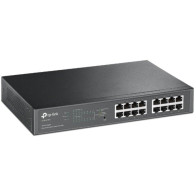 TP-Link TL-SG1016PE Gestito L2 Gigabit Ethernet (10/100/1000) Supporto Power over Ethernet (PoE) 1U Nero, Interruttore